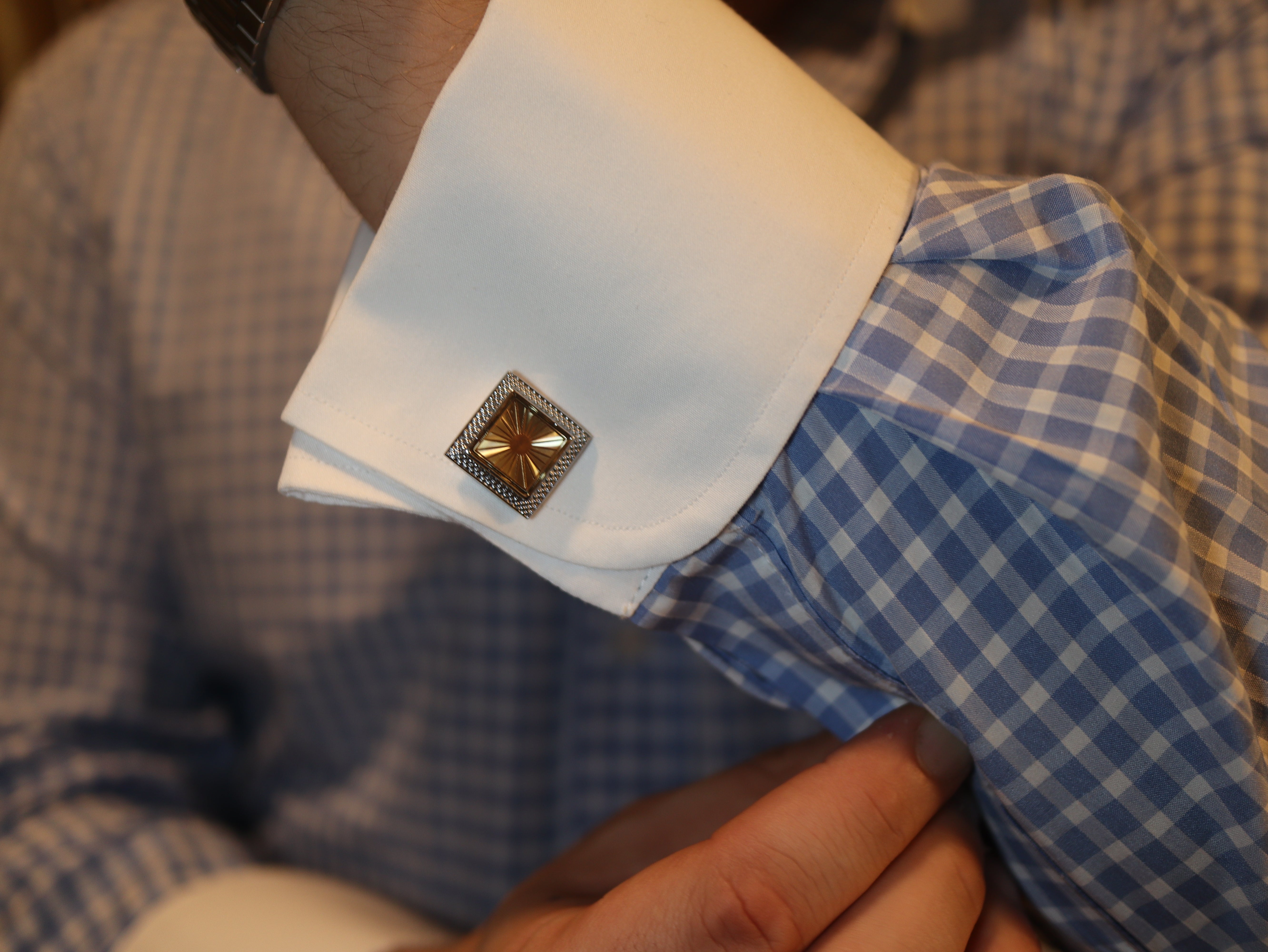 Kare Düğme Manşet