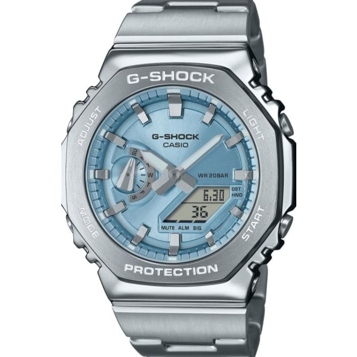CASIO GM-2110D-2ADR Erkek Kol Saati – Metal Şıklık ve G-Shock Dayanıklılığı